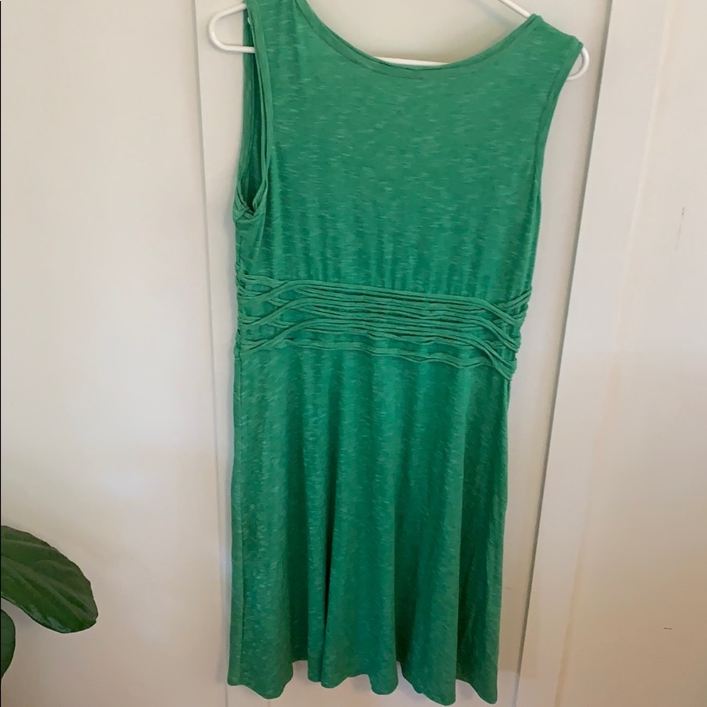 Soft, flowy green dress!